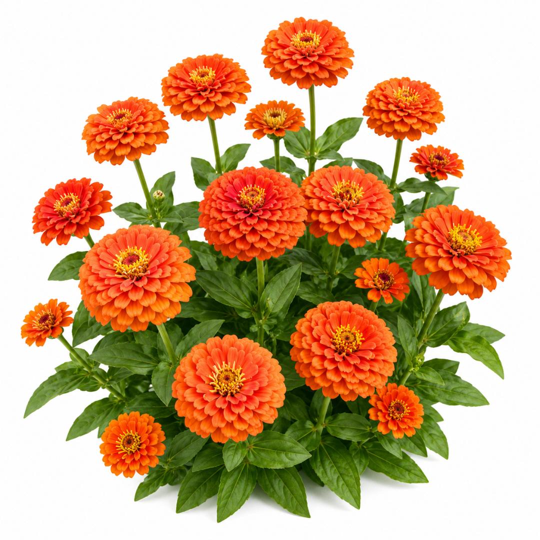 ZINNIA ELEGANS Orange King 50 Flower Seeds great cut flower