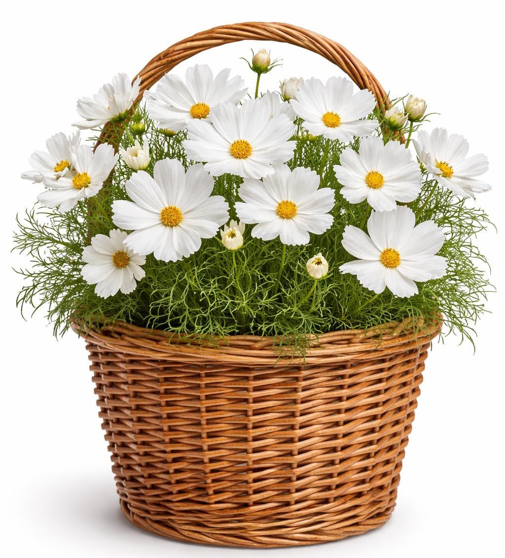 Cosmos Vega Dwarf White 50 seeds