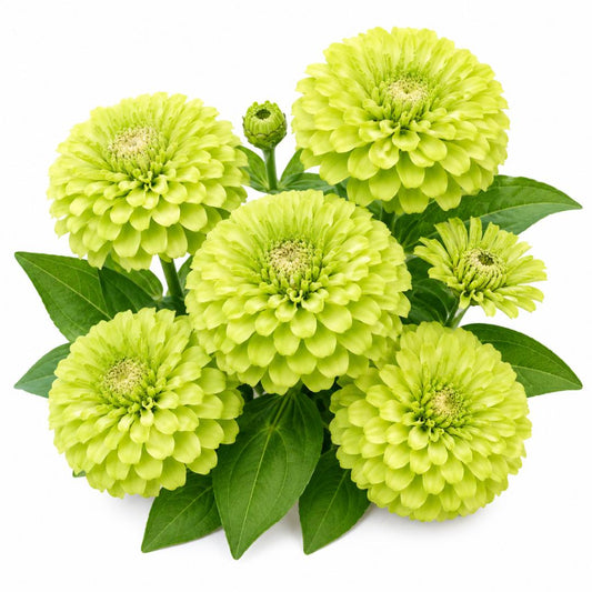 ZINNIA ENVY LIME 50 seeds flower great cut flower easy to grow