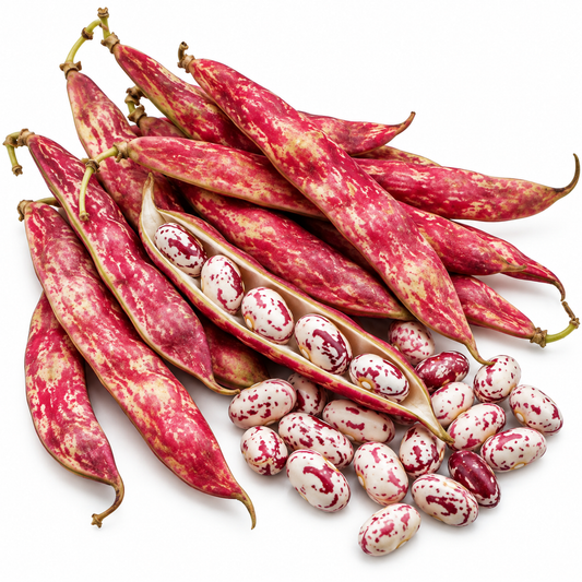 BEAN BUSH BORLOTTI   Red 30 Vegetable seeds Heirloom Non GMO  Garden Seeds