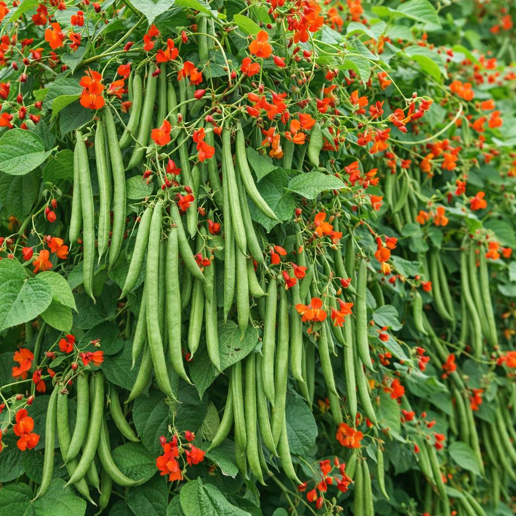 BEAN CLIMBING Scarlet Runner 10 seeds Heirloom & OP seeds non-GMO Perennial